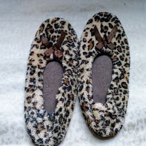 Cheetah slippers